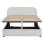 Upholstered Platform Bed With Hydraulic Storage System