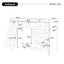 Bathroom Vanity With Sink, 2 Doors 8 Drawers, Soft Close System, Classic Design