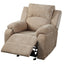 Upholstered Manual Recliner Chair With 3 Adjustable Backrest Positions