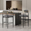 Upholstered Bar Stools With Backs For Kitchen Island (Set of 2)