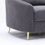 Yuina - Linen Loveseat - Gray