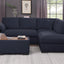 Joshua - 100" Sectional Sofa with Right Facing Chaise and Console Ottoman