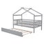 Creativity House Bed With Twin Size Trundle
