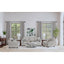 Lido - Upholstered Loveseat With Tapering Block Legs - Light Gray