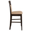 Upholstered Counter Height Stools (Set of 2) - Beige / Brown