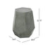 Modern Hammered Iron Geometric End Table