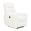 Bloomy - High Back Power Recliner Motion Chair - Chiffon White