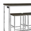 4 Piece Counter Table Set With Built In Power Outlet - Brown