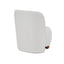 Modern Low Back Accent Upholstered Armless Living Room Chairs, Round Feet