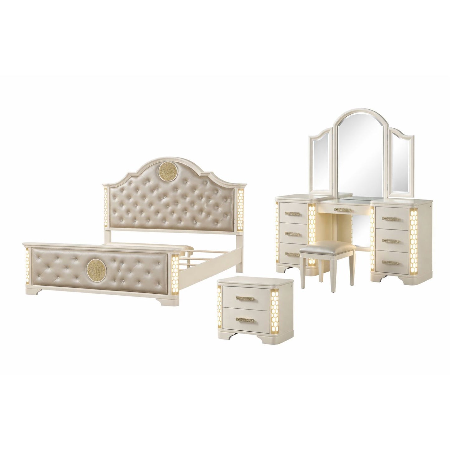 Jasmine - LED Bedroom Set