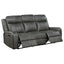 Forrest - 2 Piece Motion Reclining Sofa Set - Gray