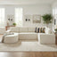 Modular Cloud Sectional Sofa Set, U-Shaped Upholstered Couch With Deep Seat