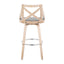 Charlotte - Farmhouse Fixed Height Bar Stool With Swivel And Round Footrest (Set of 2)