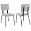 Valley - Upholstered Dining Side Chair (Set of 2) - Gray