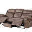 Zubaida - Two Tone Recliner Sofa With USB Port Drop Down Table