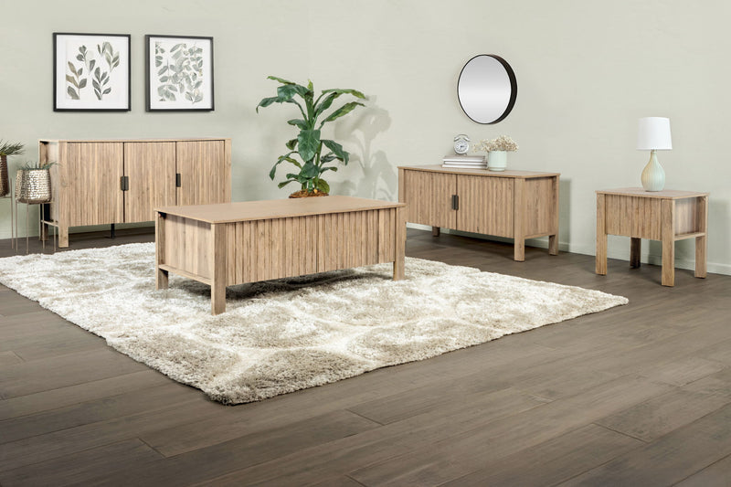 Thayer - 47" Two Drawer Coffee Table - Natural