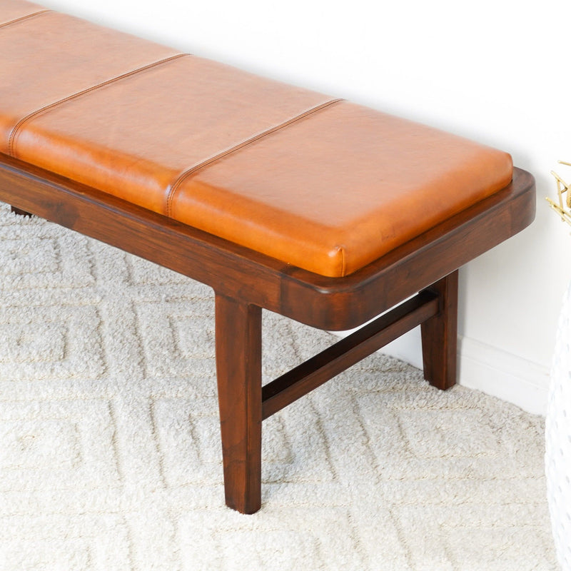 Maddox - Bench - Rustic / Tan