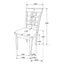 Lattice Back Dining Chair (Set of 2) - Brown