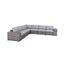 Minnesota - 9 Piece Sectional Sofa Set With Cushions - Gray Mix