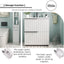 Fluted Bathroom Vanity With Ceramic Sink, Soft Close Slides