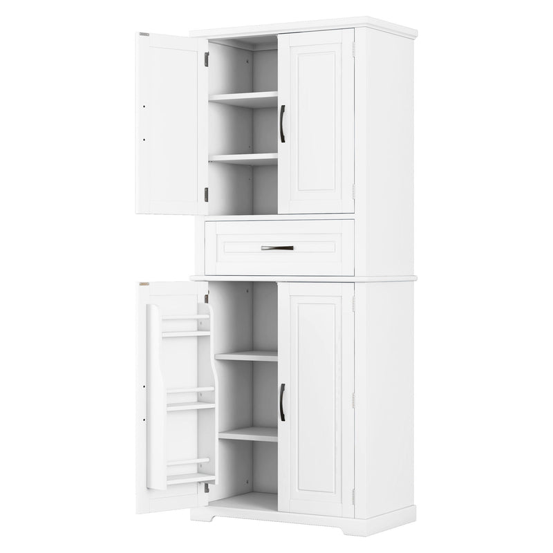 Bathroom Storage Cabinet With Multifunctional Storage Space, Drawer With Slide Rails, Adjustable Shelf