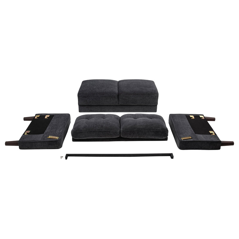 Heather - Track Arm Tufted Loveseat