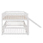 Low Bunk Bed With Slide, Fence And Ladder