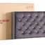 Upholstered Nailhead Trim Chic Bed
