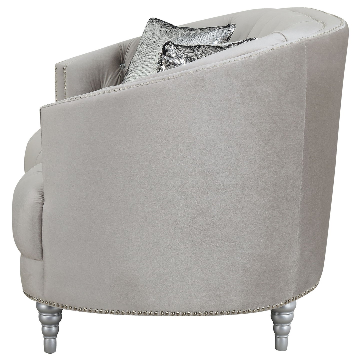 Colby - Loveseat With Tufted Design - Gray