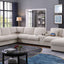 Celine - Fabric Corner Sectional Sofa With Right-Facing Chaise, Cupholders, And Charging Ports