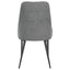 Side Chairs Upholstered With Tapered Legs (Set of 2) - Gray