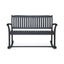 Baxter - Rocking Loveseat - Dark Gray
