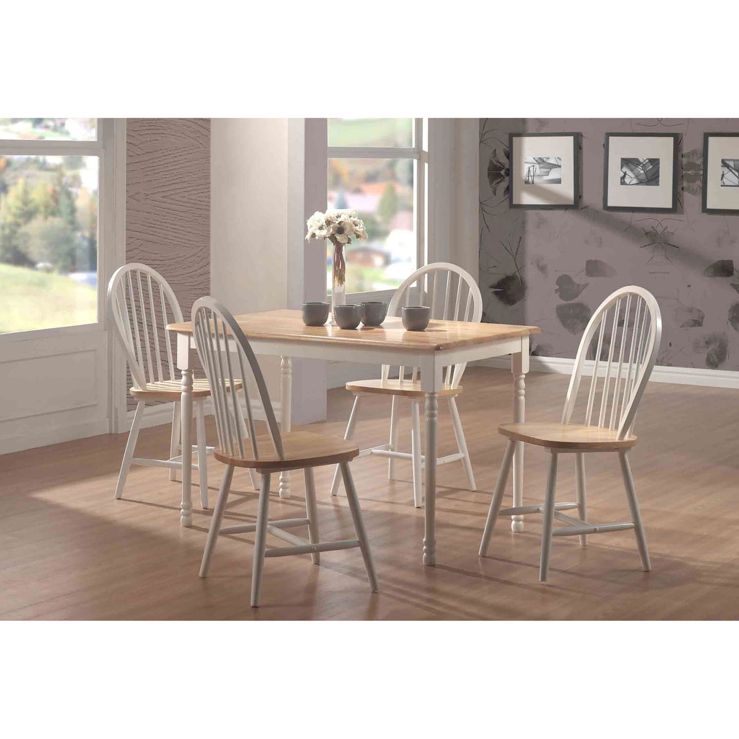 Spindle - Back Side Chairs (Set of 4) - Natural