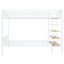 Bunk Bed With 5 Tier Shelves