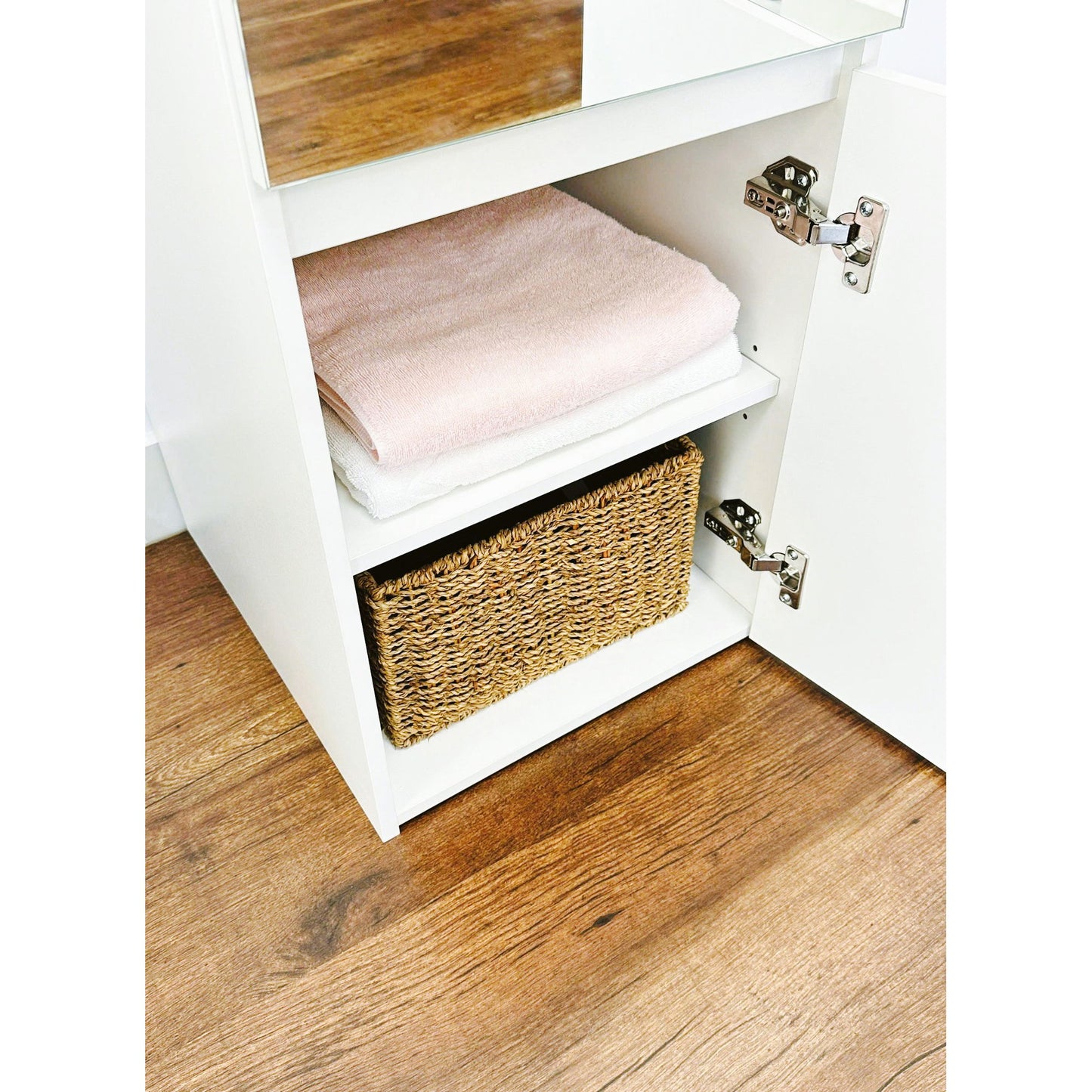 Elise - Slim Modular Closet Cabinet With Drawers - White