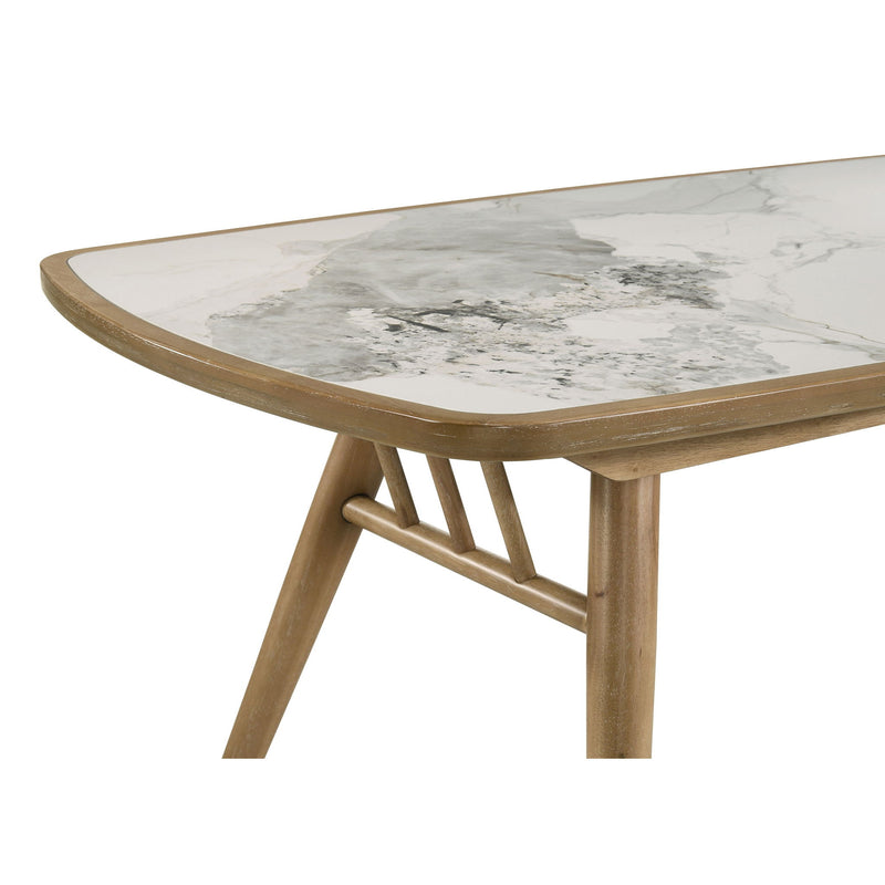 Teleli - 7 Piece Dining Set - Natural / Gray