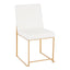 Fuji - Contemporary Stylish Frame, High Back Dining Chair (Set of 2)