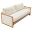 Modern 3 Seater Sofa With Wood Armrests