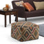 Johanna - Handcrafted Square Pouf