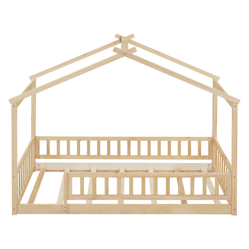 Bed House Bed Frame With Fence
