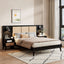 Bed Frame With 2 Nightstands Elegant Design With Lamps