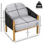 Grotta - Outdoor Wood Club Chair (Set of 2)