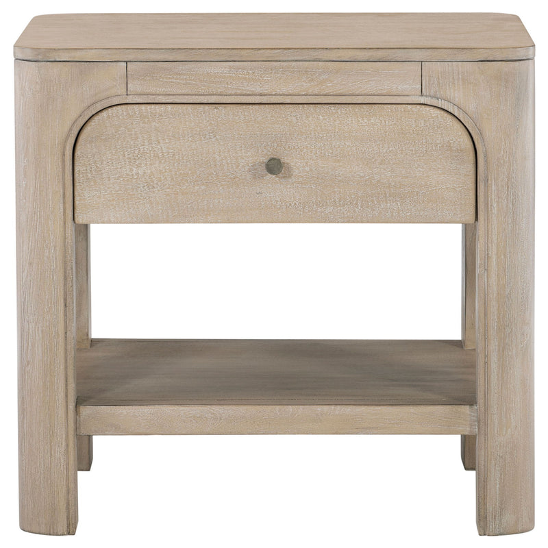 Flores - 1 Drawer Nightstand With Dual USB Ports - Mango Color