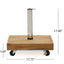 Ralph - Square Umbrella Base - Teak