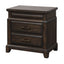2 Drawer Nightstand Elegant Design - Mahogany