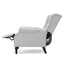 Armchair Recliner With Pushback Mechanism And Wingback Design