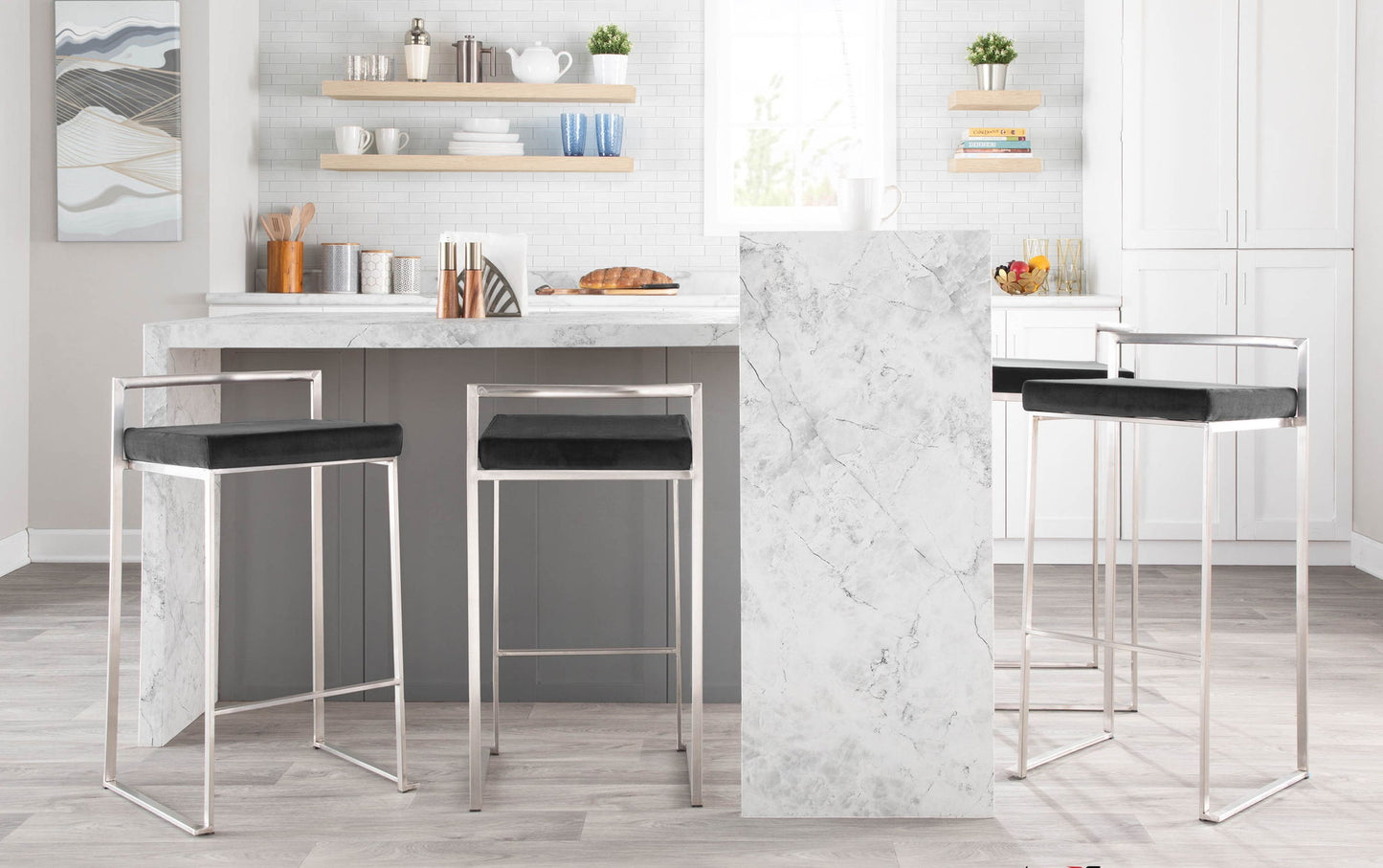 Fuji - Contemporary And Elegant Design Stackable Barstool