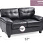 Stylish Loveseat With Padded Arms