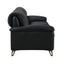 Eilene - Top Grain Leather Sofa - Black