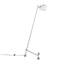 Eileen - Contemporary Floor Lamp - Nickel / White